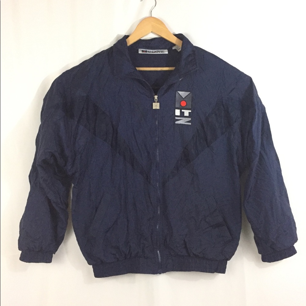Vintage windbreaker “in the zone”